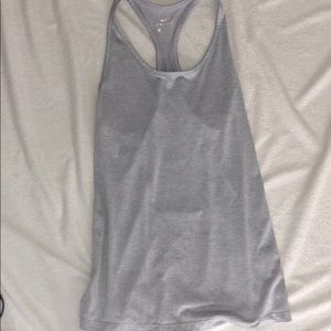 Gray Nike tank top